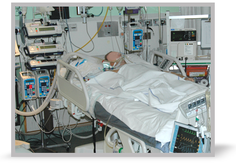 A patient in post resuscitation care.