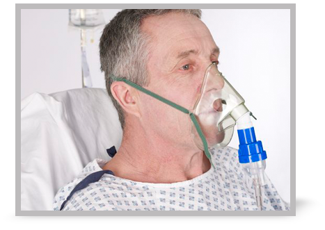 A patient suffering from breathing difficulties. <b>- EPIC NOTE 1</b>